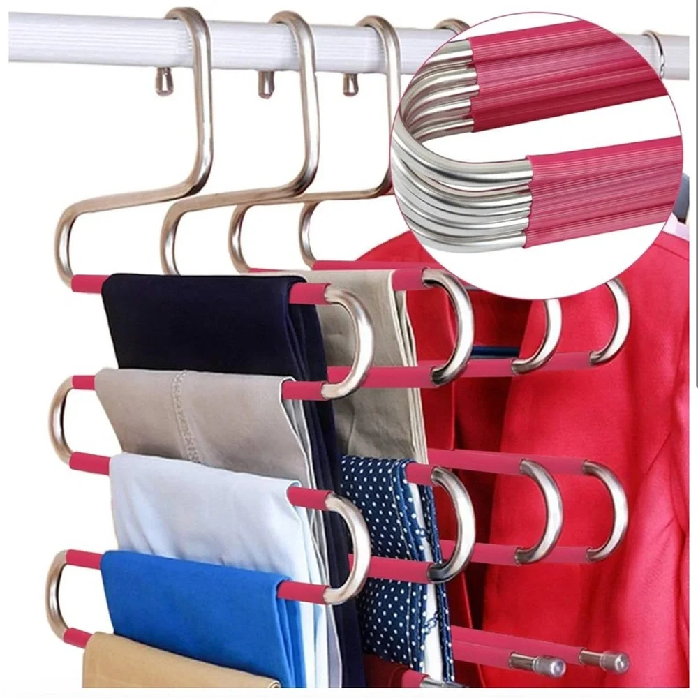 ⭐️3/$27⭐️ Bundle of 10 Pink Multi-Layer Hangers